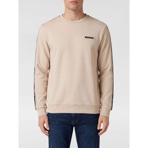 Ea7 Men Cotton Blend Crew Neck Sweatshirt With Logo Ea7